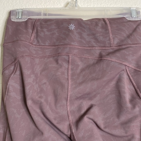 Athleta ranier printed tight women’s extra small mauve EUC - Picture 5 of 7